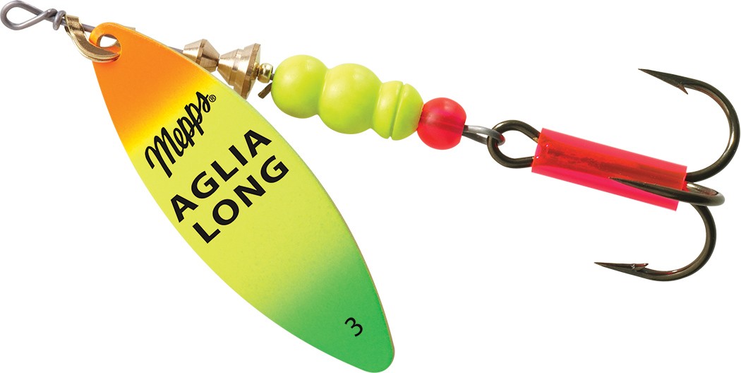 Mepps Aglia Spinner Lure with Siwash Hook, Gold, 1/4-oz