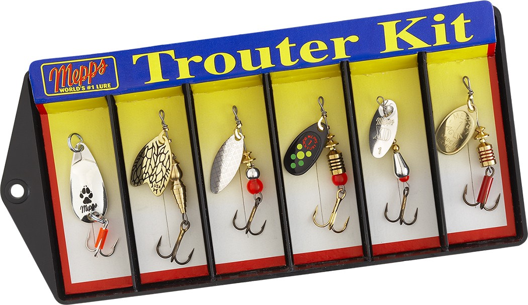 Plain and Dressed Mepps Trouter Kit Lure Assortment from Fish On Outlet