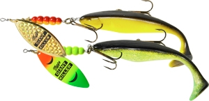 Bucktail Spinnerbait Musky Pike Fishing Lure Fluorescent Yellow