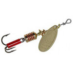 Vintage Vintage Mepps Aglia 1 (early 1970s), 1/8oz Red / White / Silver  spinning lure #14130